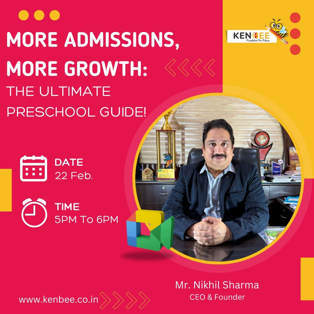 More Admissions, More Growth- The Ultimate Preschool Guide! Date- 22nd February 2025 Time- 5-00 PM - 6-00 PM Host- Nikhil SharmaAre you struggling to grow your preschool Not getting enough student enrollments Fa